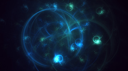 Fototapeta premium 3D rendering abstract colorful fractal light background