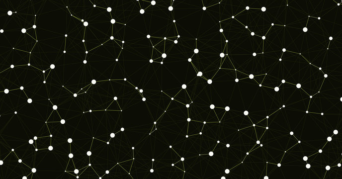 Network Mesh Computation Art background illustration