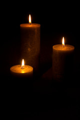 candles in the dark