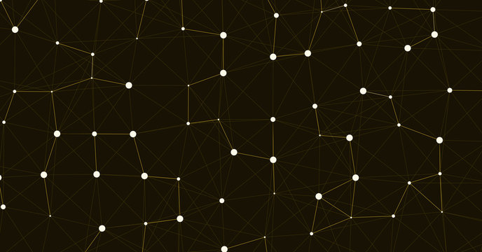 Network Mesh Computation Art background illustration
