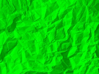 Image of crumpled paper texture that can be used directly or as a green background