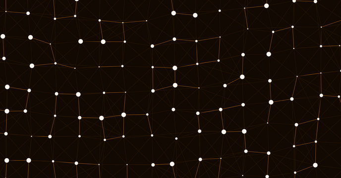 Network Mesh Computation Art background illustration
