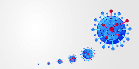 Coronavirus 2019. Logo virus on white background - Vector