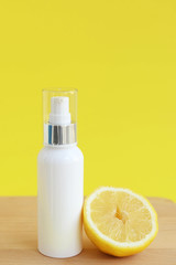 Vitaminized face cream, vertical photo
