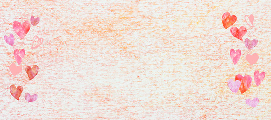 ハートをデザインした背景素材