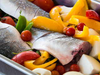 Backed fish preparation