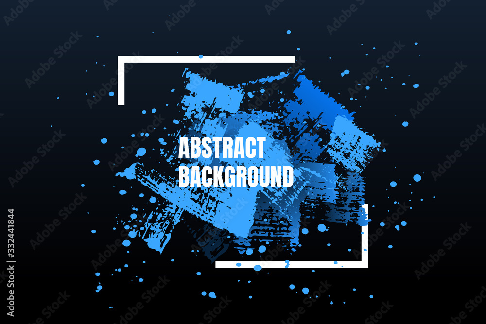 Aufkleber vector frame for text. modern art graphic. dynamic frame stylish geometric black background. element