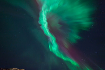 Northern lights - Aurora borealis looks like a angel with wings.