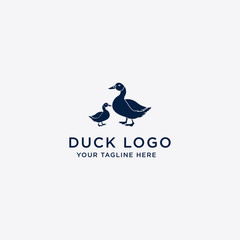 Fototapeta premium collection of vector animal logos. Duck design. - Vector