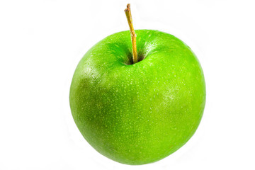 Green apple isolated on white