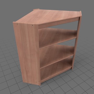 Corner bookcase