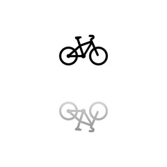 Bicycle icon flat