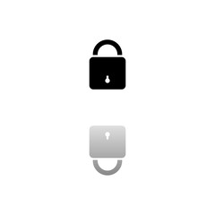 Lock icon flat