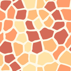 Seamless orange pattern giraff skin animal trend