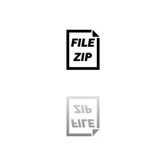 ZIP File icon flat