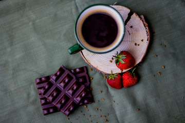 cupcake coffee chocolate sweets strawberry