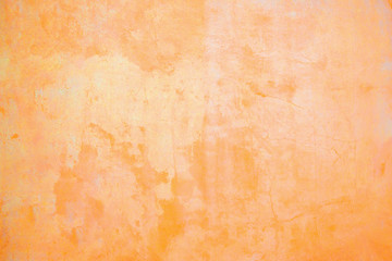 Orange color concrete wall texture background