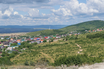 Fototapeta premium village in the mountains