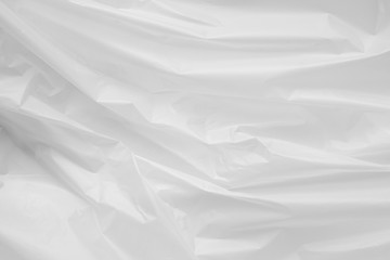 White plastic bag background texture close up