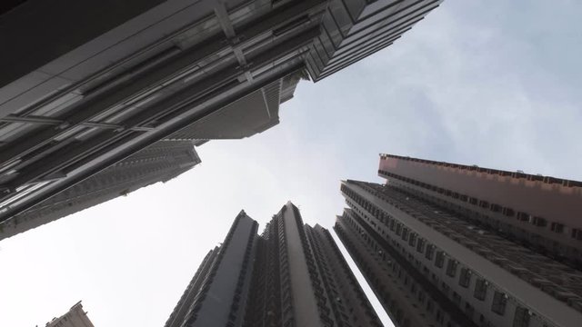 Huge skyscrapers inside Hongkong City