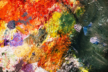 Naklejka premium painted abstract background of paints