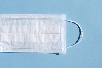 Surgical mask. Medical mask. Protection mask from virus. Disposable mask.