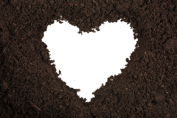 Black land for plant background.
