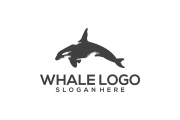 whale logo design vector abstract illustrator modern © yuni