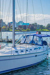 yacht in harbor