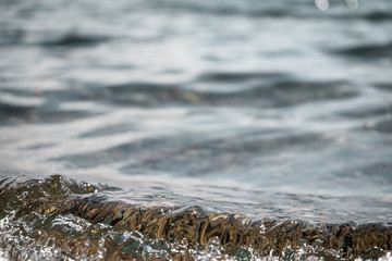 waves on shore of the sea