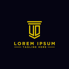 logo design inspiration for companies from the initial letters of the UD logo icon. -Vector