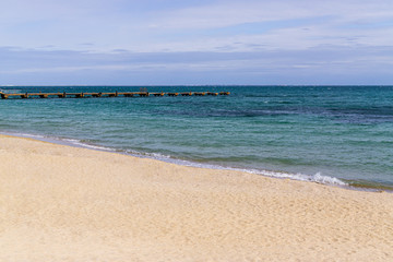 Fototapeta na wymiar Beach on sea coast