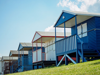 Obraz premium beach huts in england