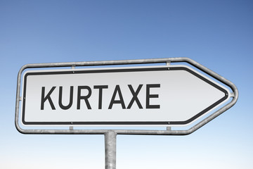 Wegweiser,  Kurtaxe