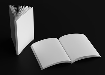 Magazine Mockup Book Cover Spread 3d Template Viz