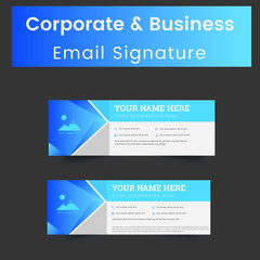 Latest Corporate And Business Email Signature Template Design