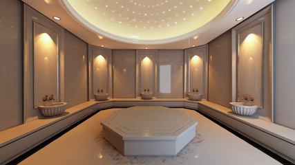 Turkish Hamam, bath modern concept design