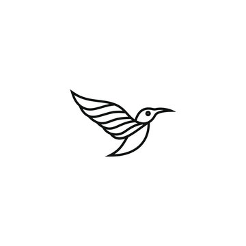 recommend clip art: bird leaf logo vector icon template download line art outline  Falcon Bird Logo abstract design vector template. Flying Eagle logotype concept icon.