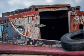 derelict boat