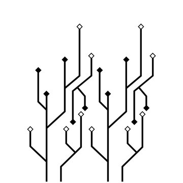 circuit logo template vector icon illustration design © Ony98