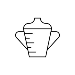 Feeder, baby icon. Simple line, outline vector elements of child for ui and ux, website or mobile application