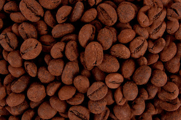 Chocolate Coffee Beans Background