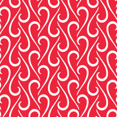 Seamless pattern of abstract curved decorative elements