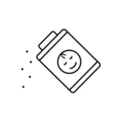 Powder, baby icon. Simple line, outline vector elements of child for ui and ux, website or mobile application