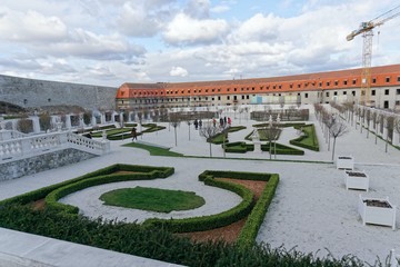 Bratislava castle on a cloudy day