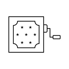 Surprise box, baby icon. Simple line, outline vector elements of child for ui and ux, website or mobile application