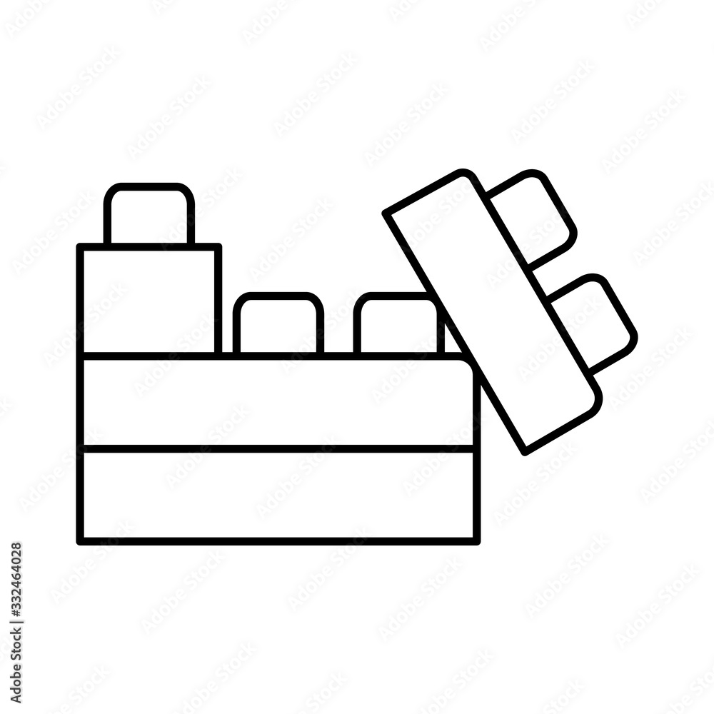 Poster lacing, toy icon. simple line, outline vector elements of child for ui and ux, website or mobile app