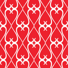 Seamless pattern of ornamental geometric elements