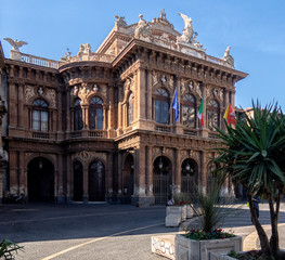 Catania cityscape. View to Historical Buildings. Sicily, Italy.
