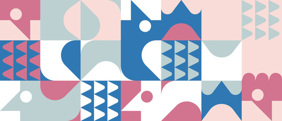 Fototapeta premium Scandinavian Artwork Vector Pattern Design